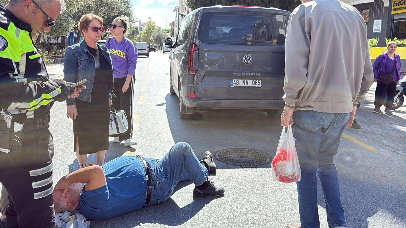 Menteşe'de ticari araç yayaya çarptı haberi